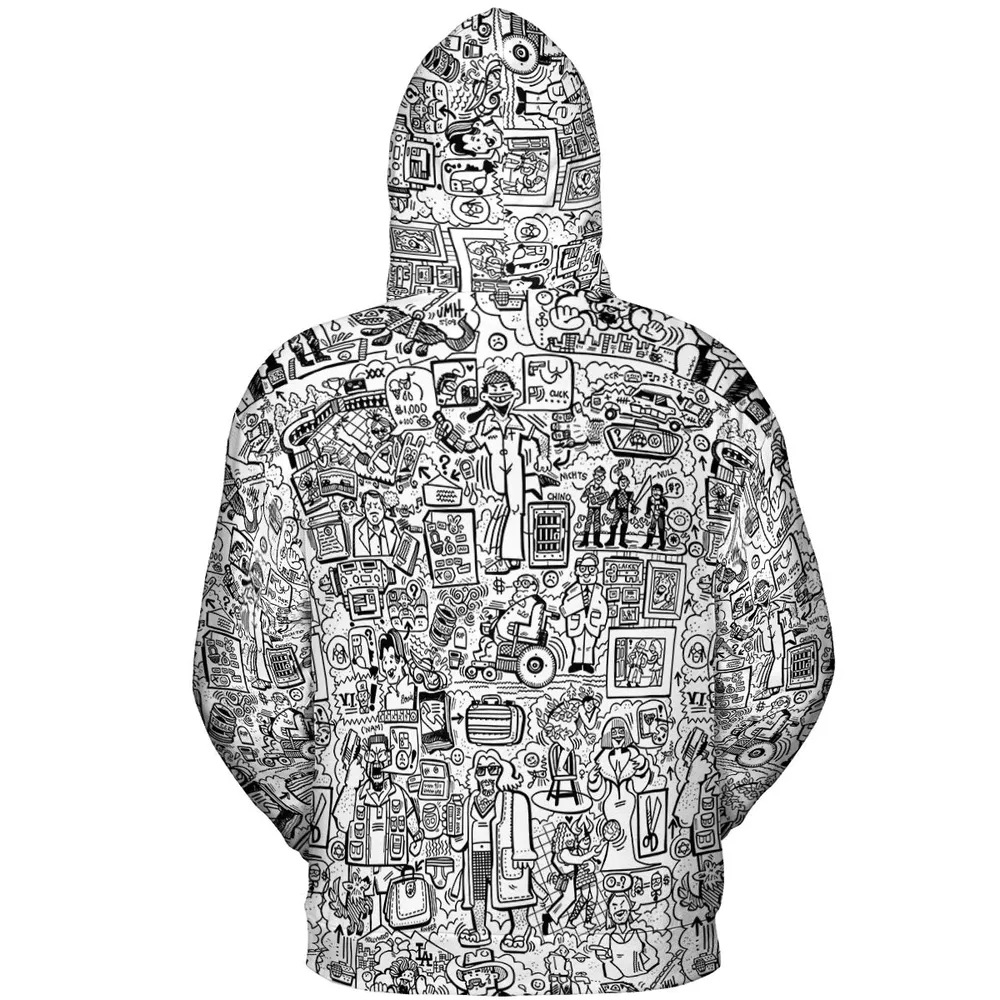 The Big Lebowski Doodles All-over Print Hoodie - 5