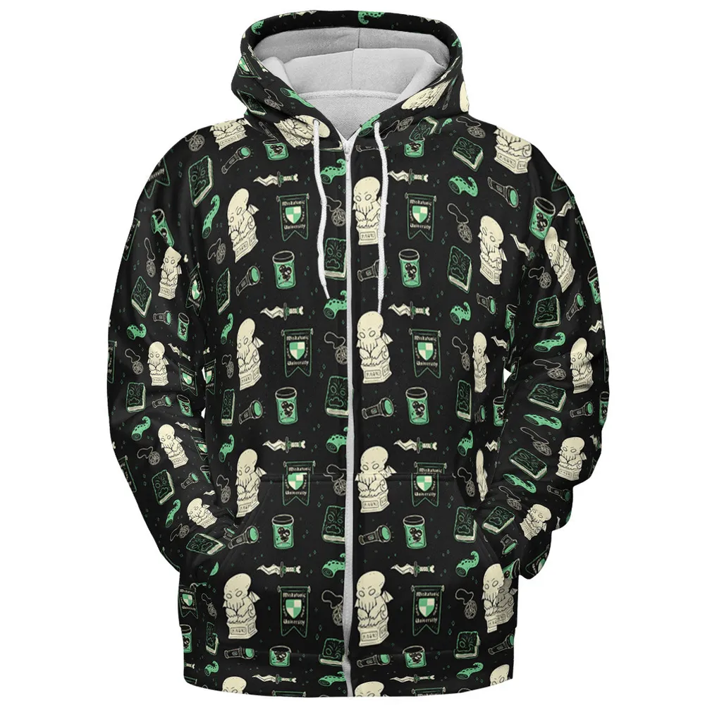 Cthulhu H.P Lovecraft Miskatonic University All-over Print Hoodie - 4