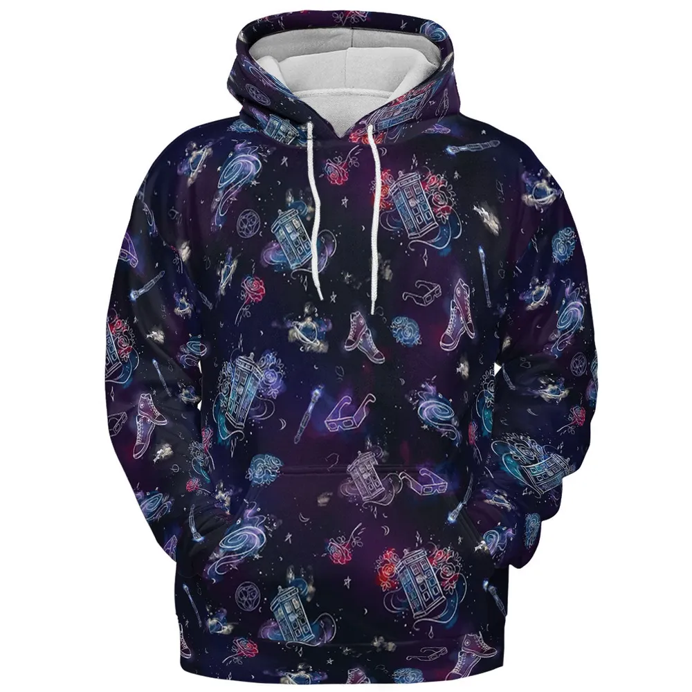 Tardis Doctor Who Seamless All-over Print Hoodie - 3