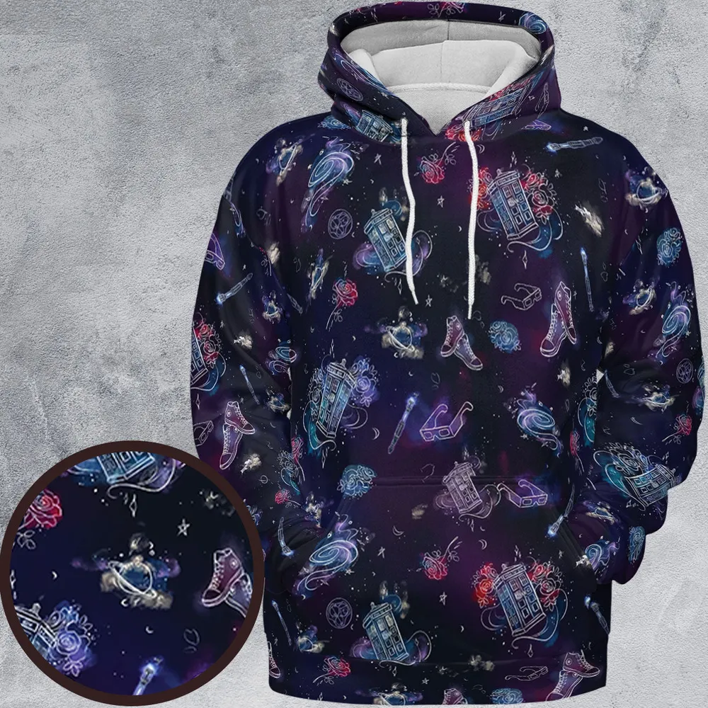 Tardis Doctor Who Seamless All-over Print Hoodie - 2