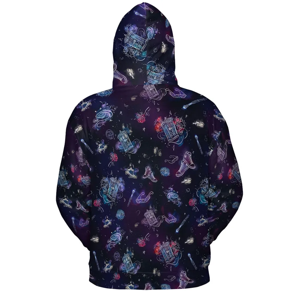 Tardis Doctor Who Seamless All-over Print Hoodie - 5
