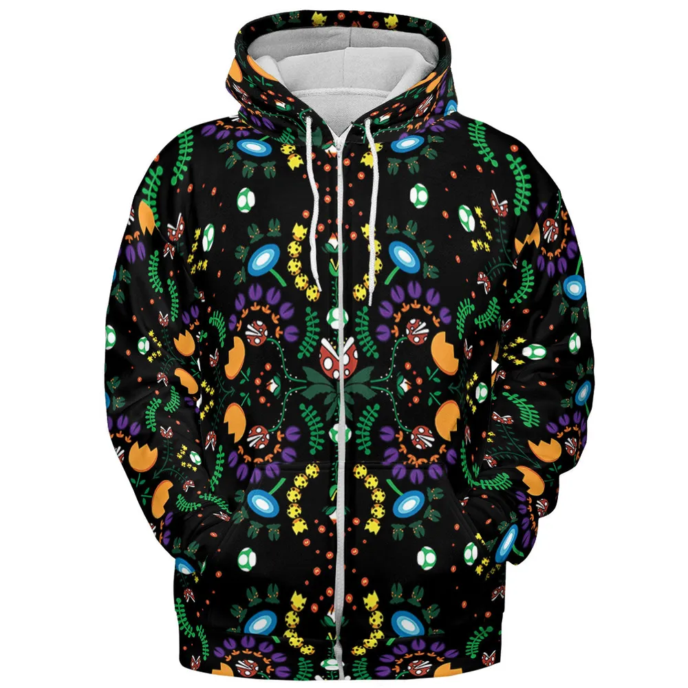 Mario Bros Piranha Plant All-over Print Hoodie - 4