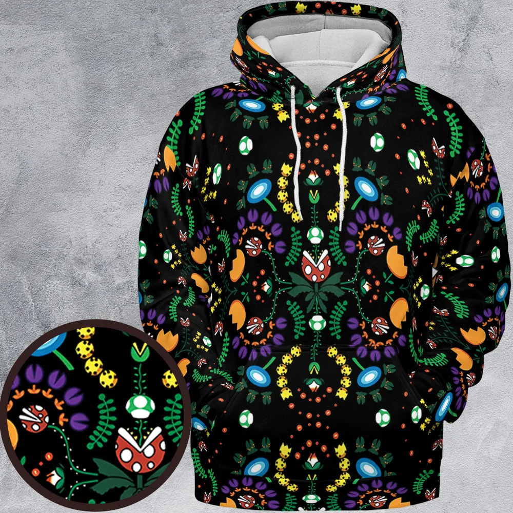 Mario Bros Piranha Plant All-over Print Hoodie - 2
