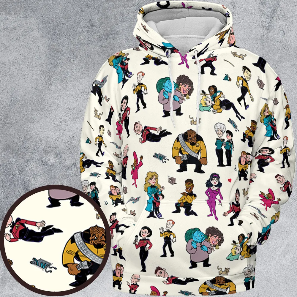 Star Trek TNG Tribute All-over Print Hoodie - 2