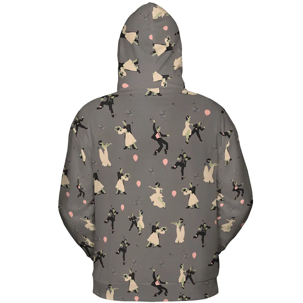 Dirty Dancing Frankenstein and Bride of Frankenstein All-over Print Hoodie - 5