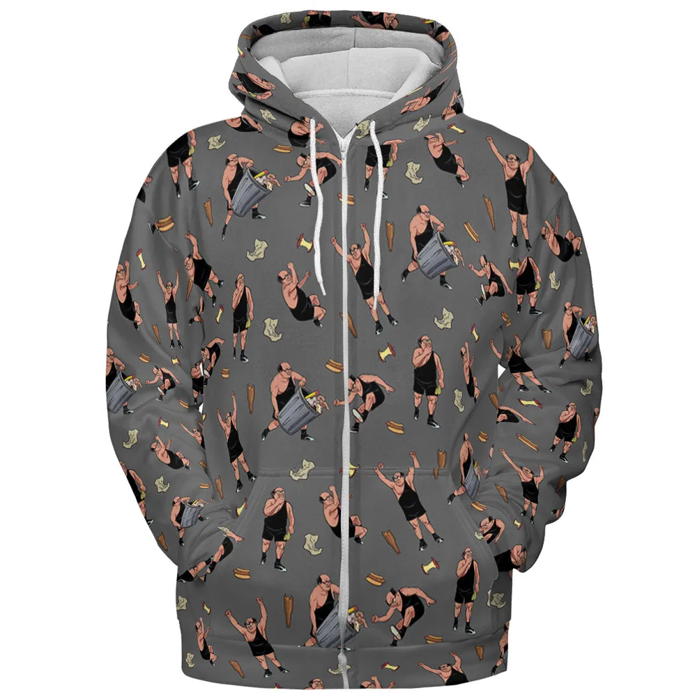 The Trashman It's Always Sunny in Philadelphia All-over Print Hoodie - 4