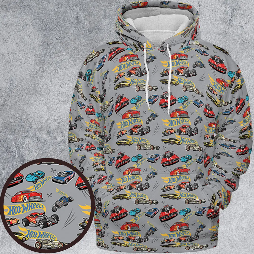 Hot Wheels Classic Car All-over Print Hoodie - 2