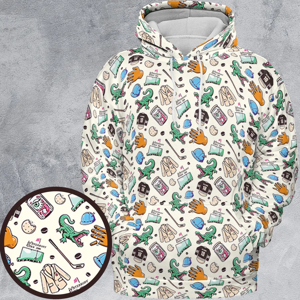 Happy Gilmore Pattern All-over Print Hoodie - 2