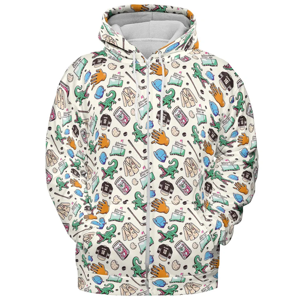Happy Gilmore Pattern All-over Print Hoodie - 4