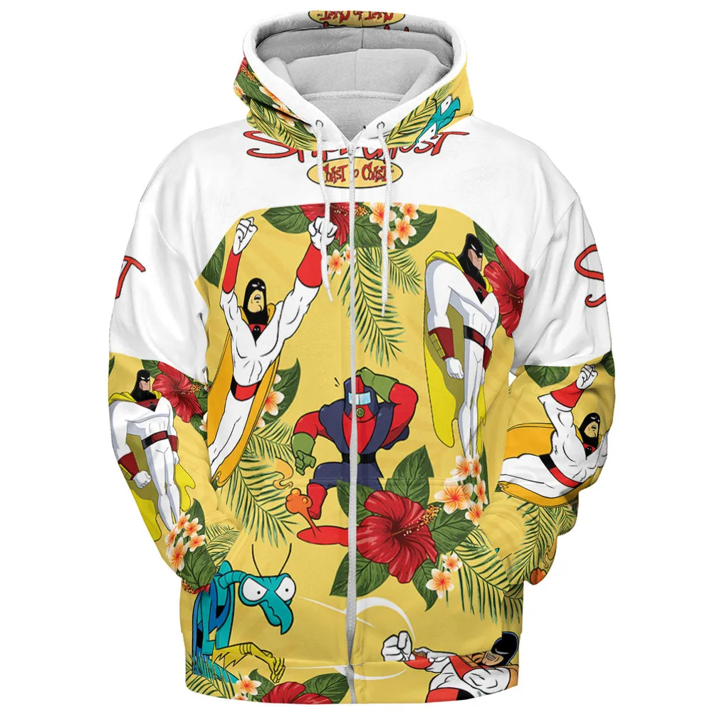 Space Ghost Coast to Coast Characters All-over Print Hoodie - 4