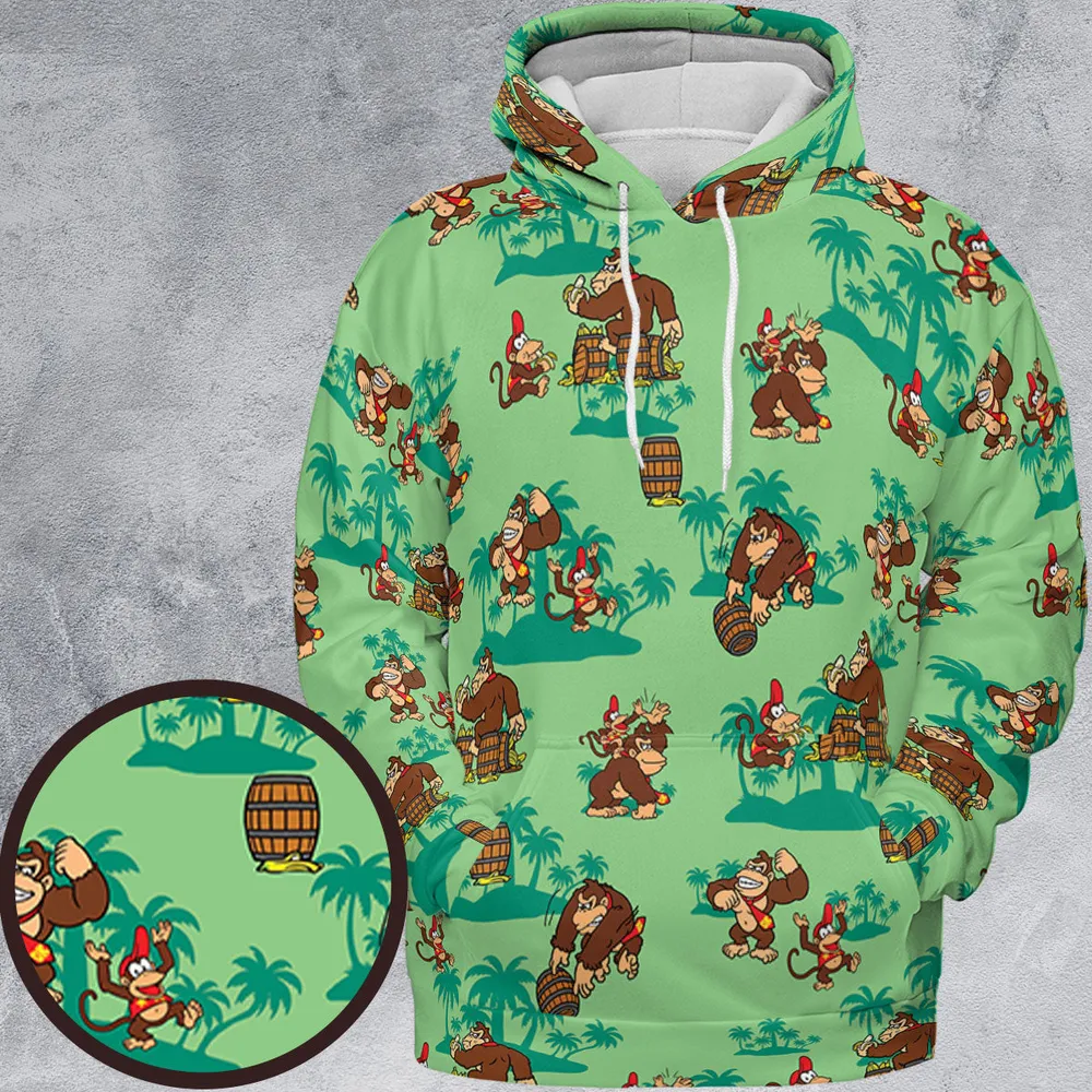 Donkey Kong & Diddy Kong All-over Print Hoodie - 2
