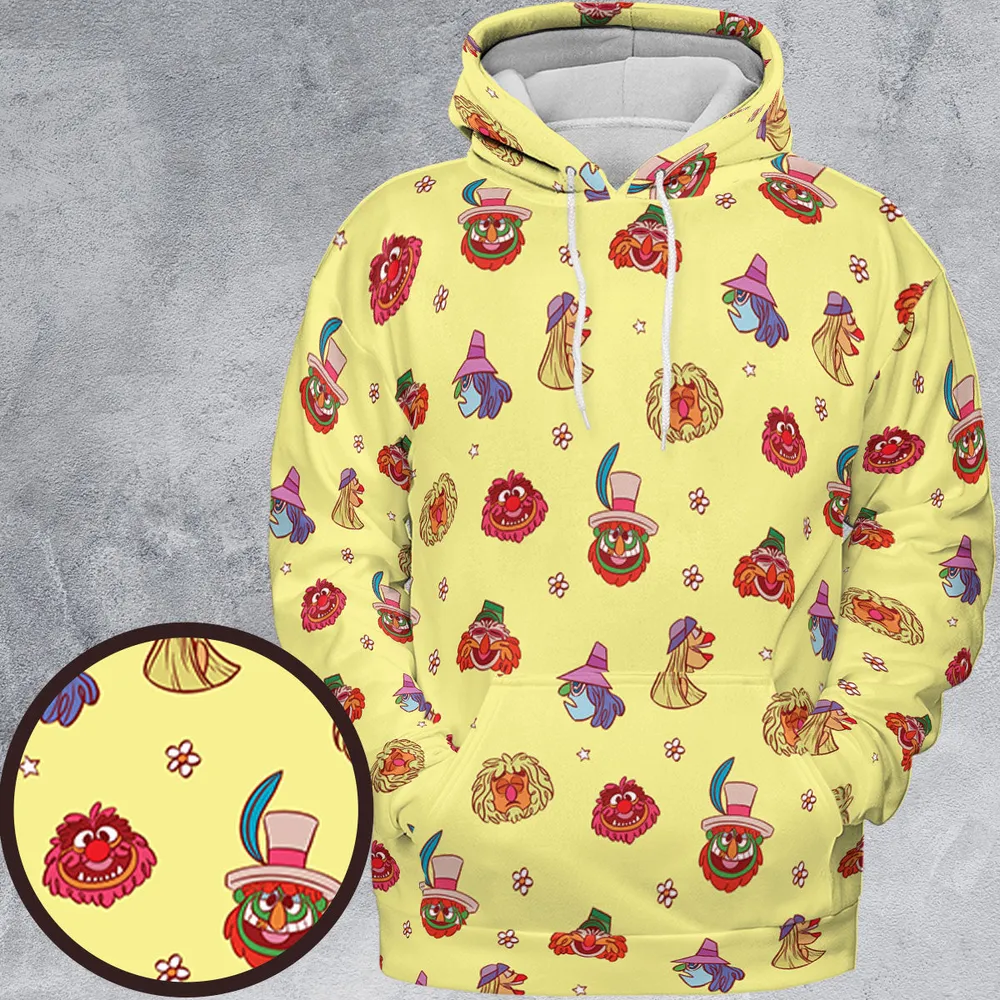 The Electric Mayhem Characters The Muppet Show All-over Print Hoodie - 2