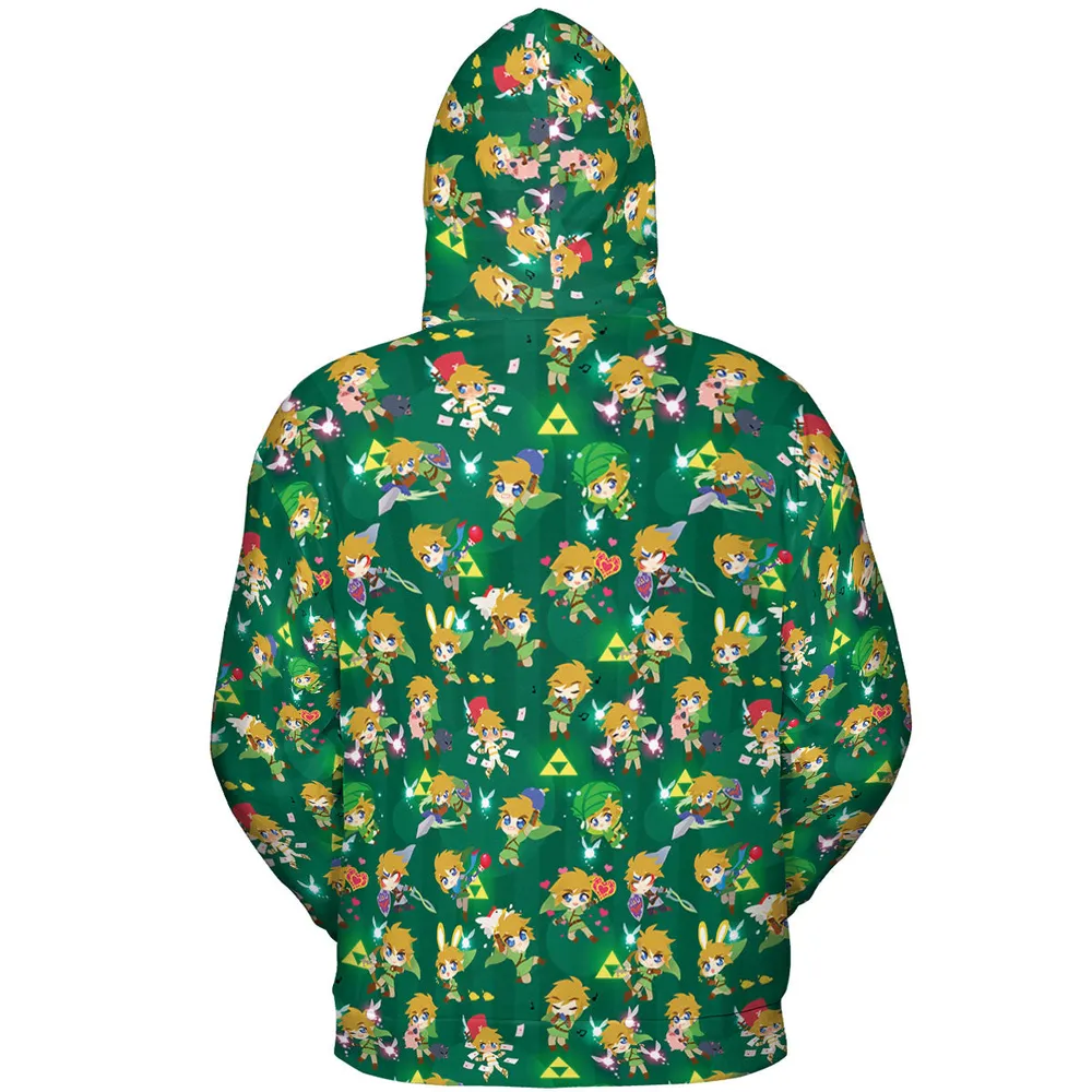 Cute Link Posing The Legend Of Zelda All-over Print Hoodie - 5