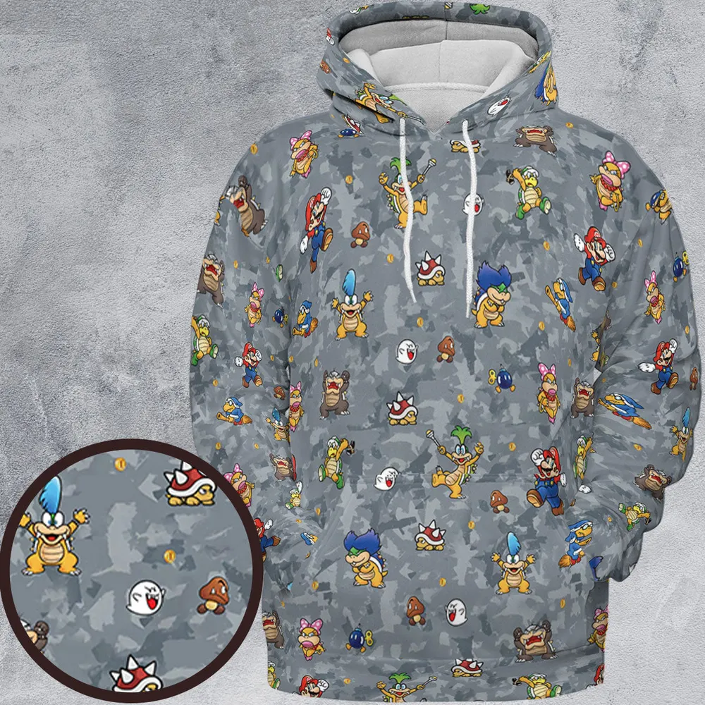 Super Mario Nintendo Video Game All-over Print Hoodie - 2