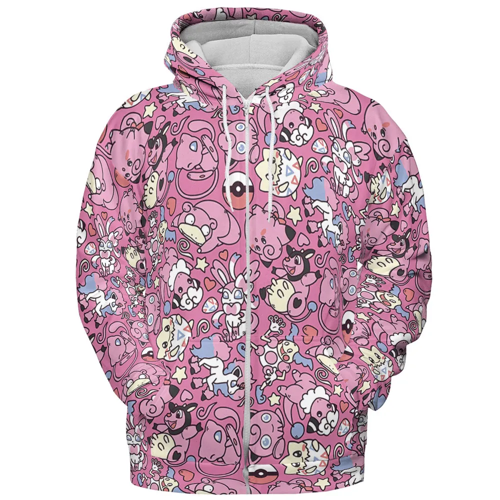 Fairy Pokemon Pattern All-over Print Hoodie - 4