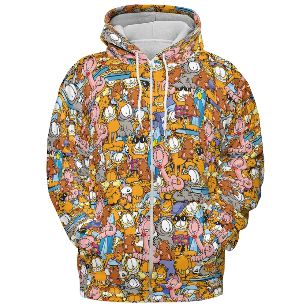 Purr-fect Garfield All-over Print Hoodie - 4