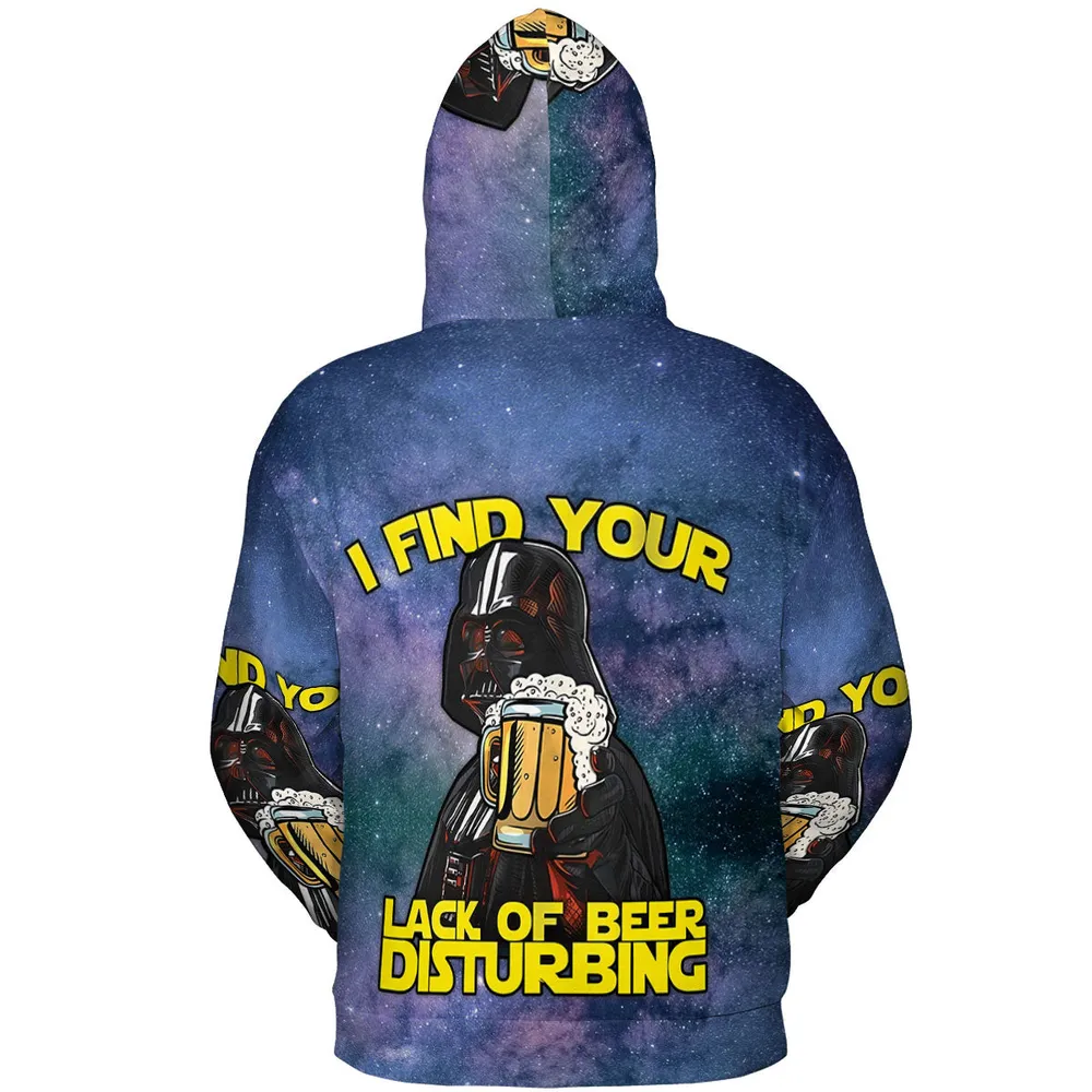 I Find Your Lack Of Beer Disturbing Cool All-over Print Hoodie - 5