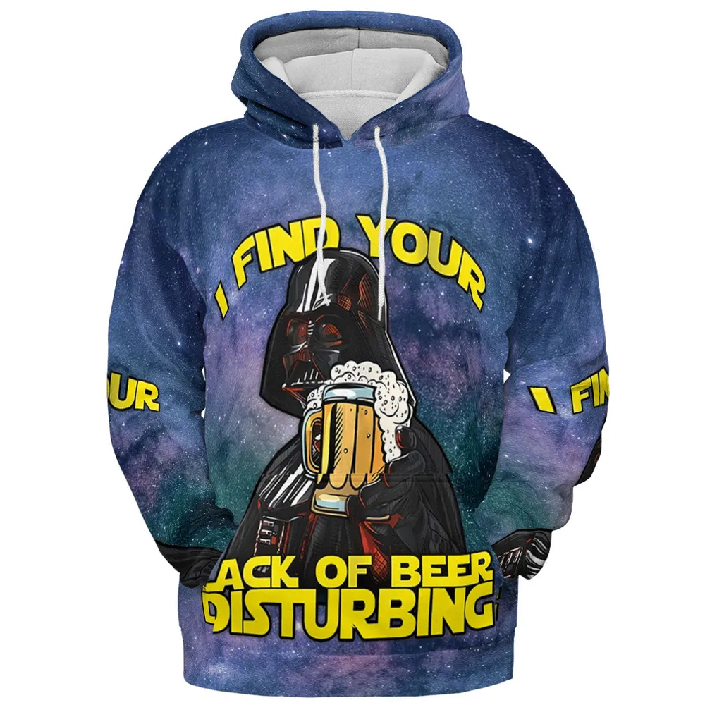 I Find Your Lack Of Beer Disturbing Cool All-over Print Hoodie - 3