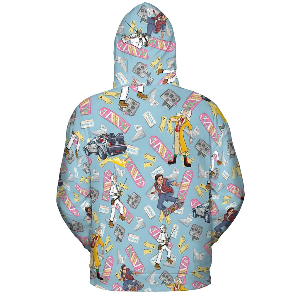 Marty McFly Dr. Emmett Brown Back To The Future All-over Print Hoodie - 5