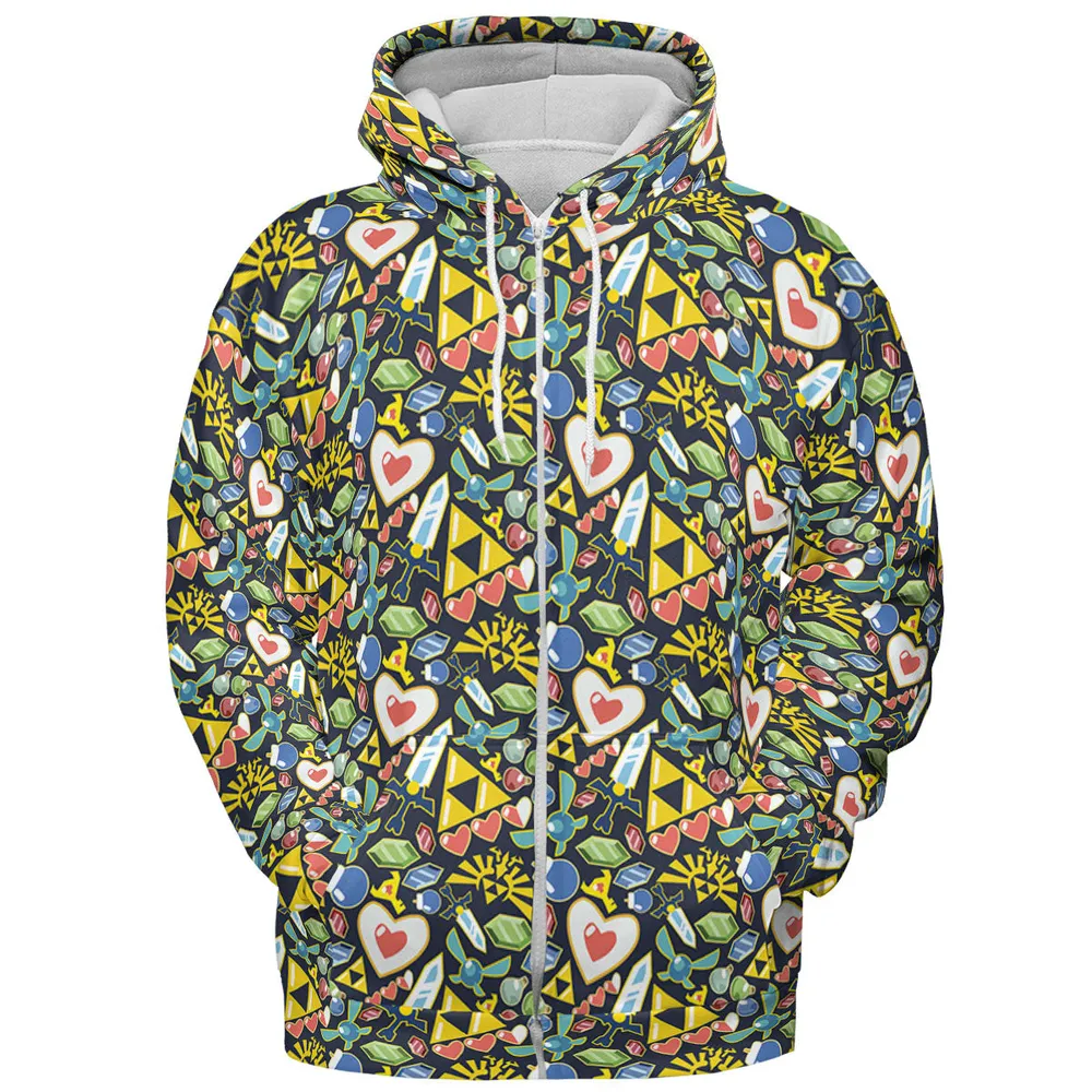 Zelda Theme Items All-over Print Hoodie - 4