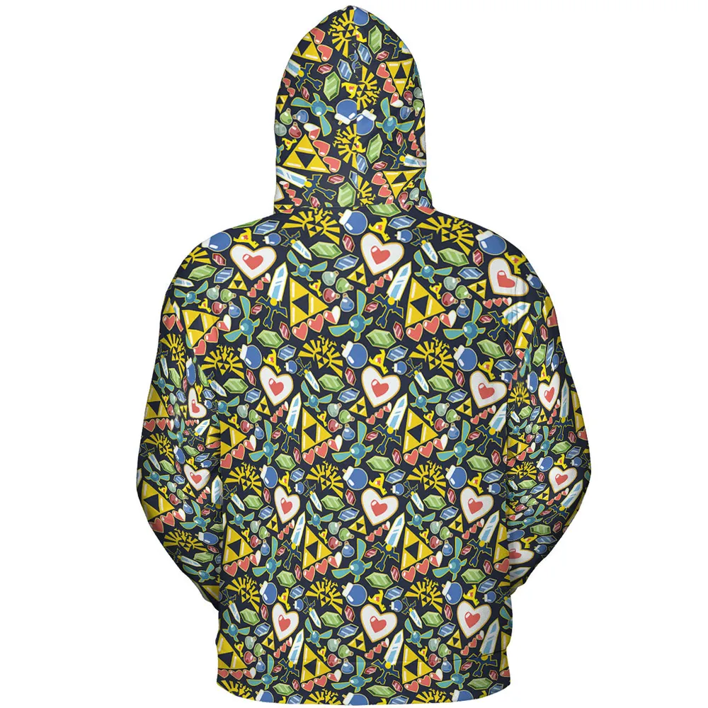 Zelda Theme Items All-over Print Hoodie - 5