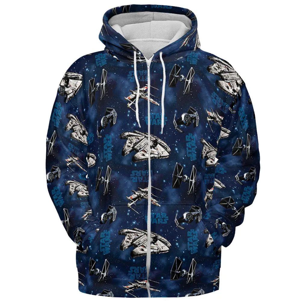 Star Wars Ships Pattern All-over Print Hoodie - 4