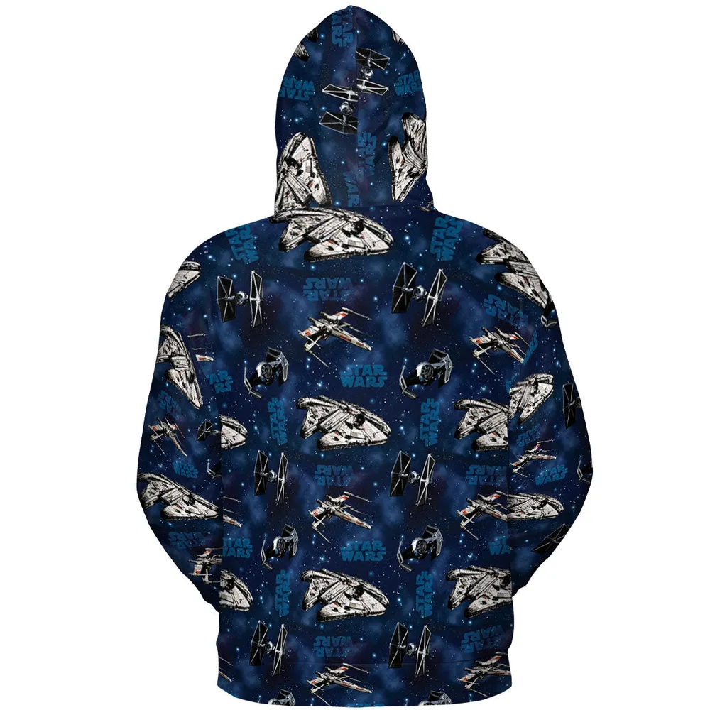 Star Wars Ships Pattern All-over Print Hoodie - 5