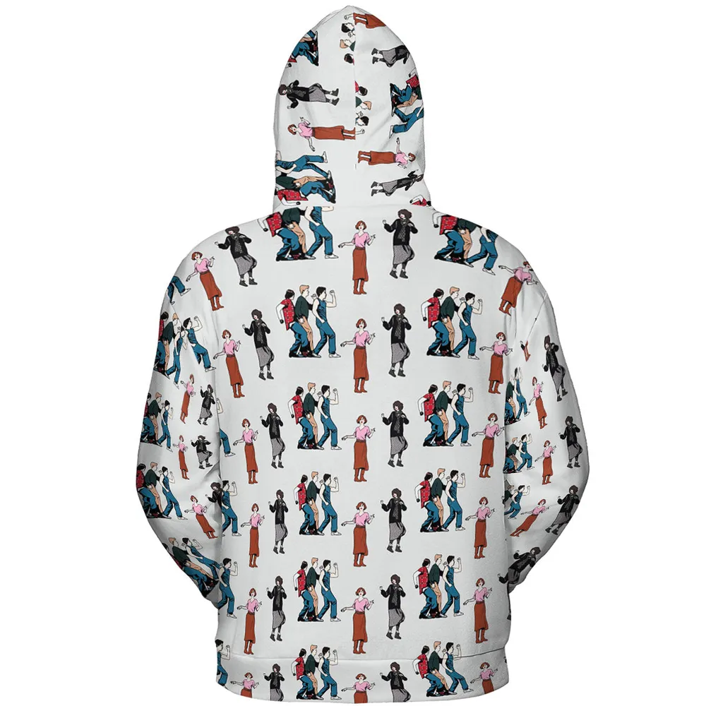 The Breakfast Club Characters Pattern All-over Print Hoodie - 5