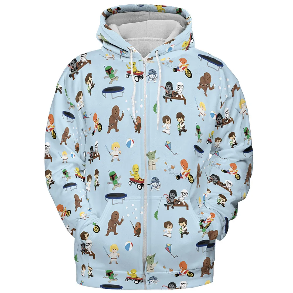 Go Fishing with Star Wars Characters All-over Print Hoodie - 4
