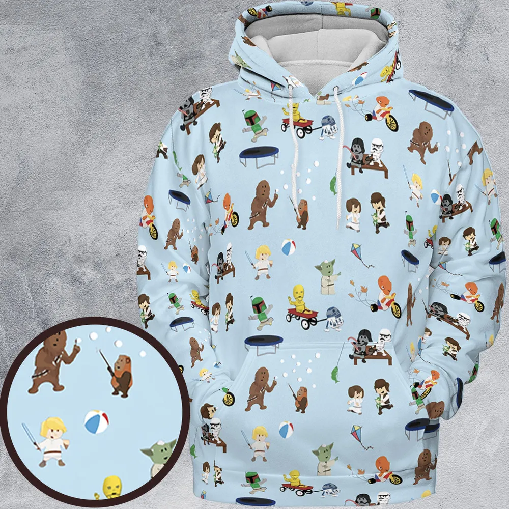 Go Fishing with Star Wars Characters All-over Print Hoodie - 2