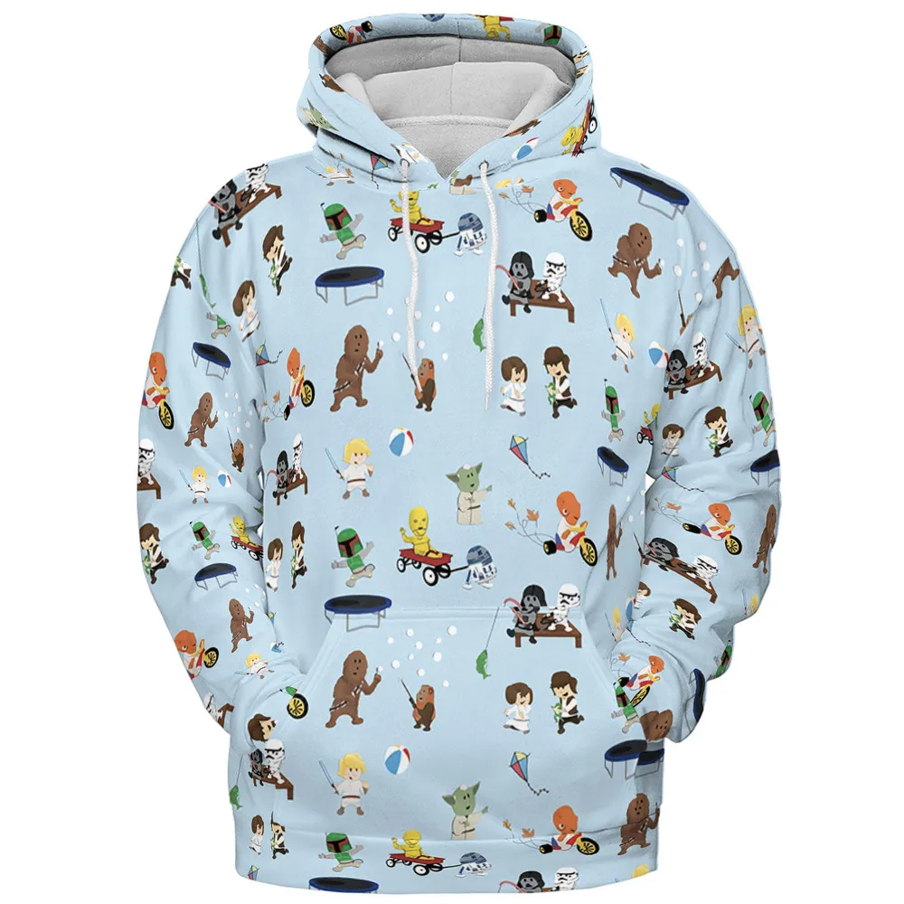 Go Fishing with Star Wars Characters All-over Print Hoodie - 3