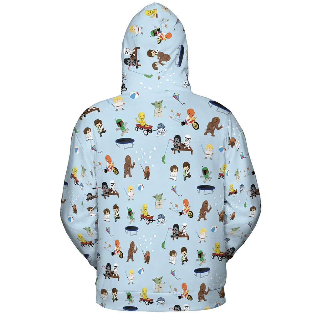 Go Fishing with Star Wars Characters All-over Print Hoodie - 5