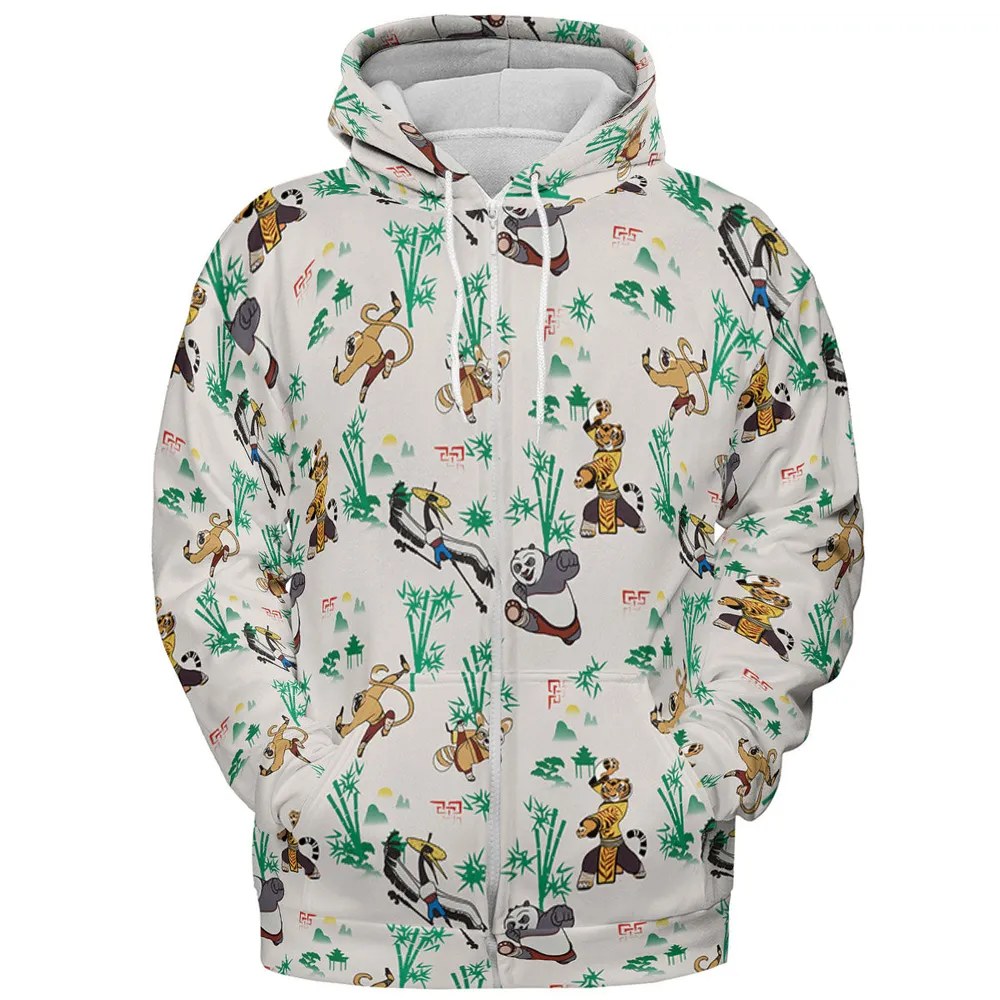 Kung Fu Panda Characters All-over Print Hoodie - 4