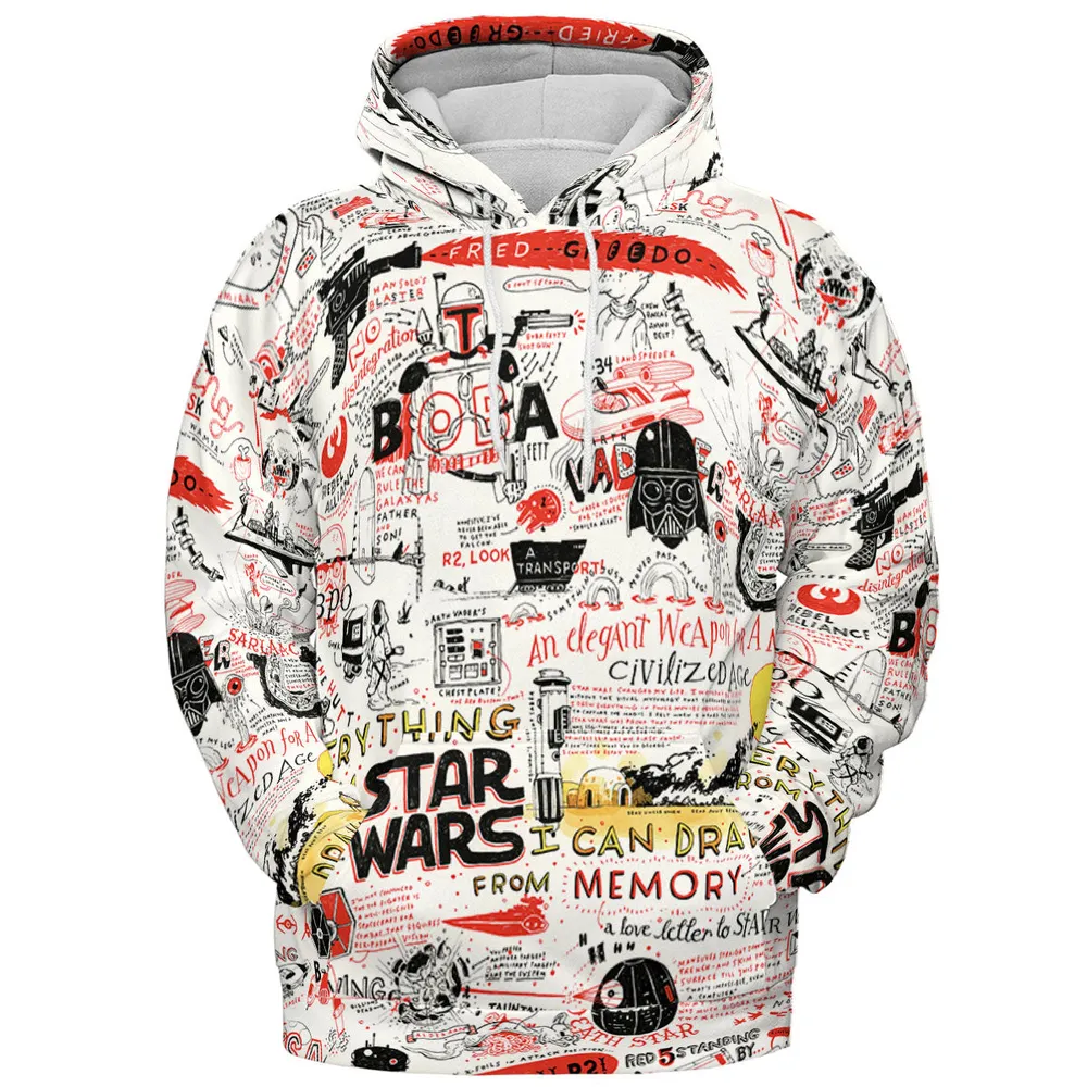 Star Wars All Funny Quotes All-over Print Hoodie - 3