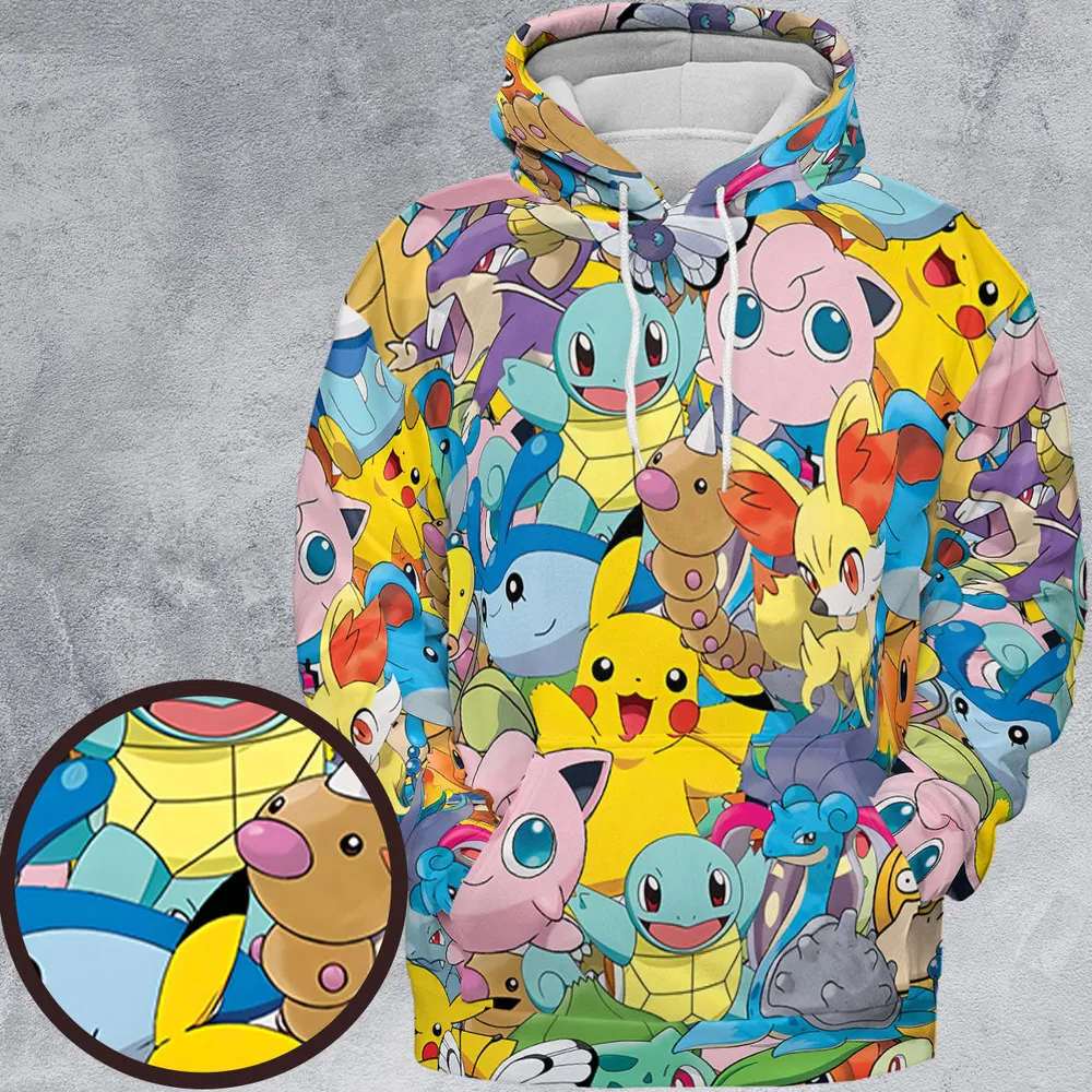 Magical Creatures Pokemon All-over Print Hoodie - 2