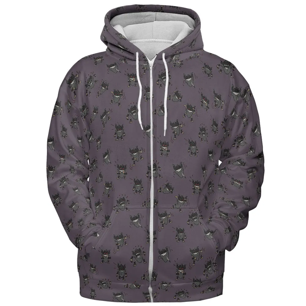 Perrrrrserker Pokemon Pattern All-over Print Hoodie - 4