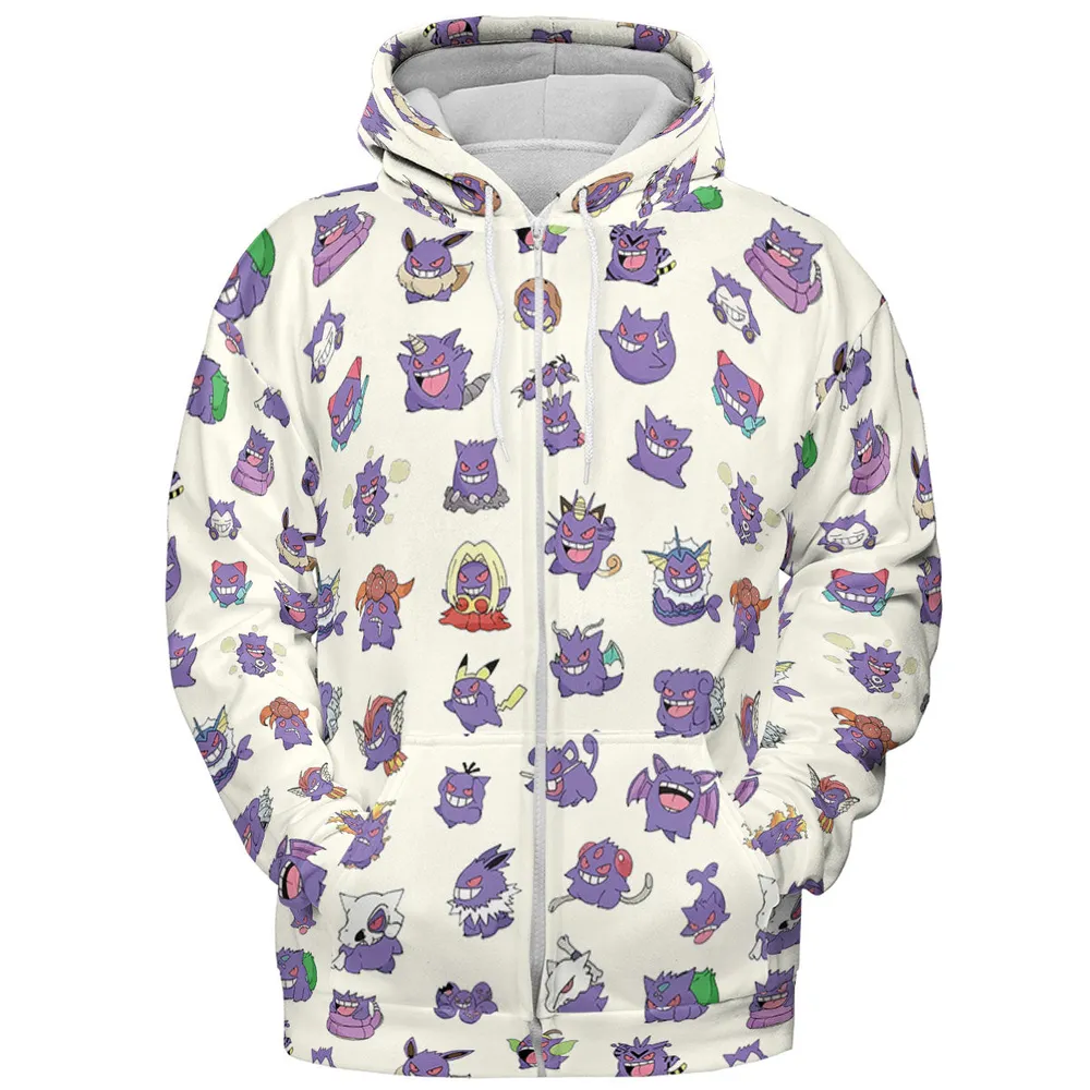 Gengar Cosplay Pokemon All-over Print Hoodie - 4
