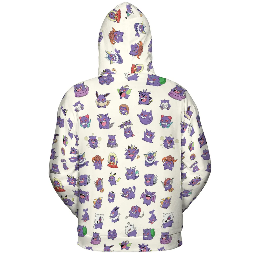 Gengar Cosplay Pokemon All-over Print Hoodie - 5