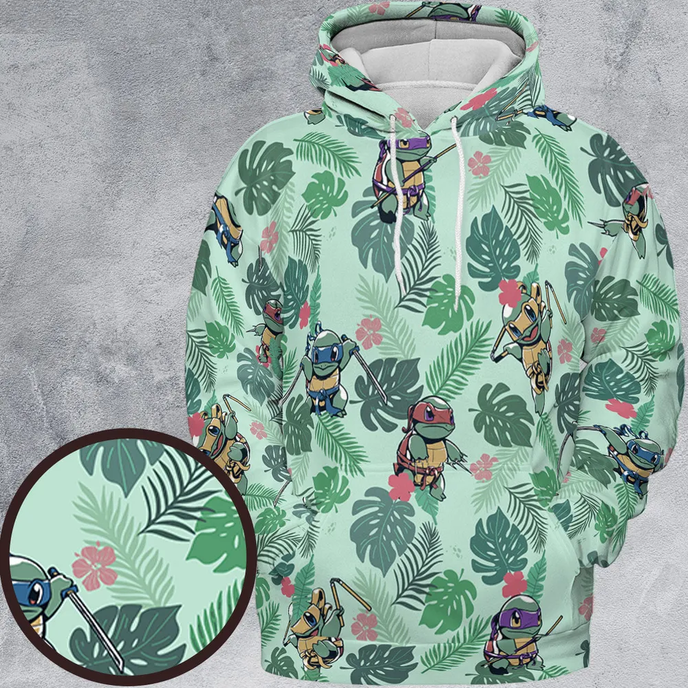 Teenage Mutant Ninja Squirtle All-over Print Hoodie - 2