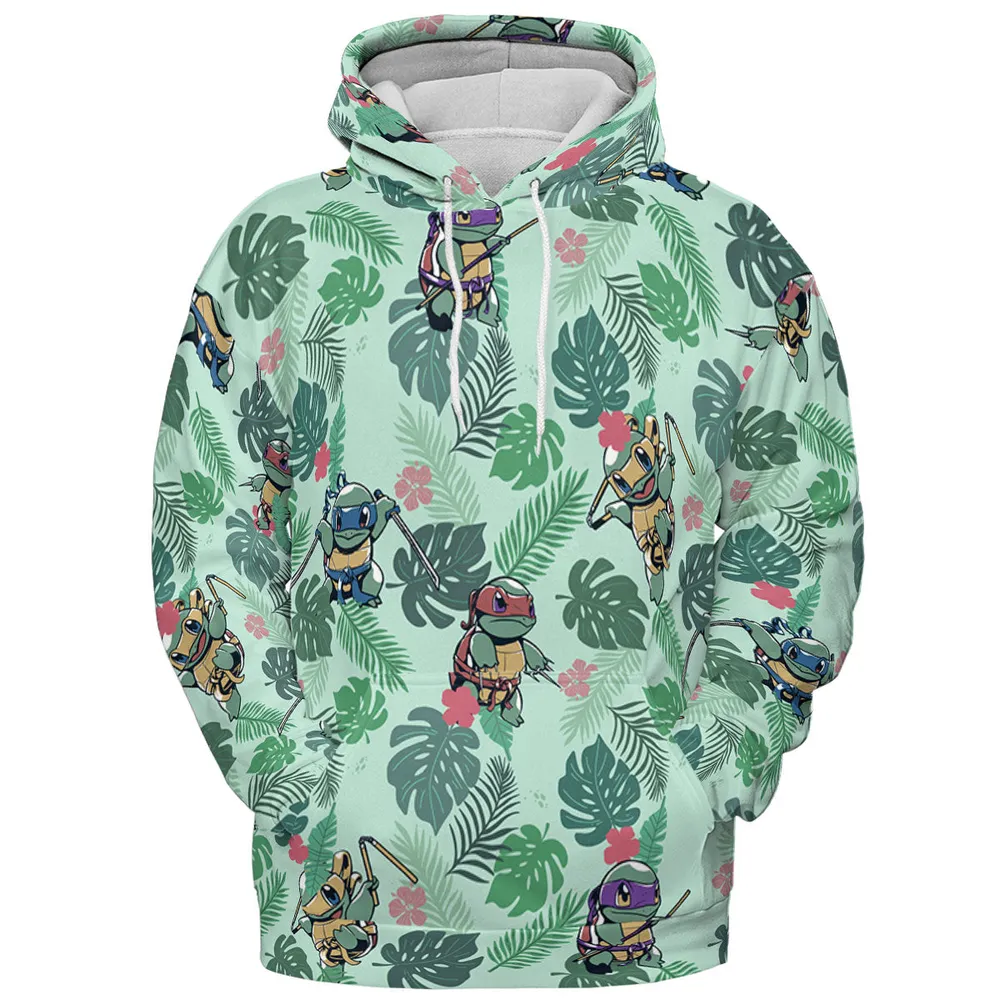 Teenage Mutant Ninja Squirtle All-over Print Hoodie - 3