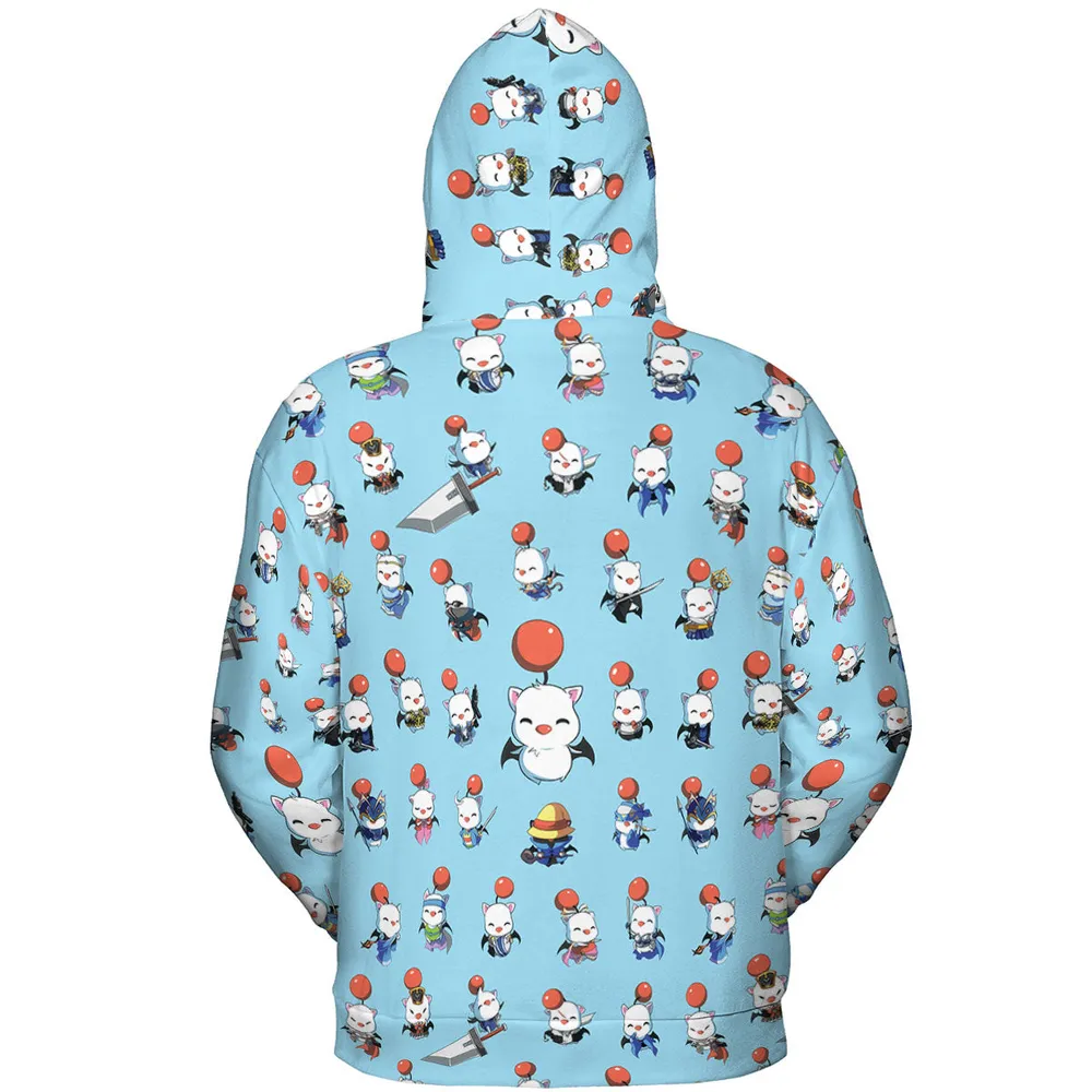 Cute Moogle Final Fantasy All-over Print Hoodie - 5