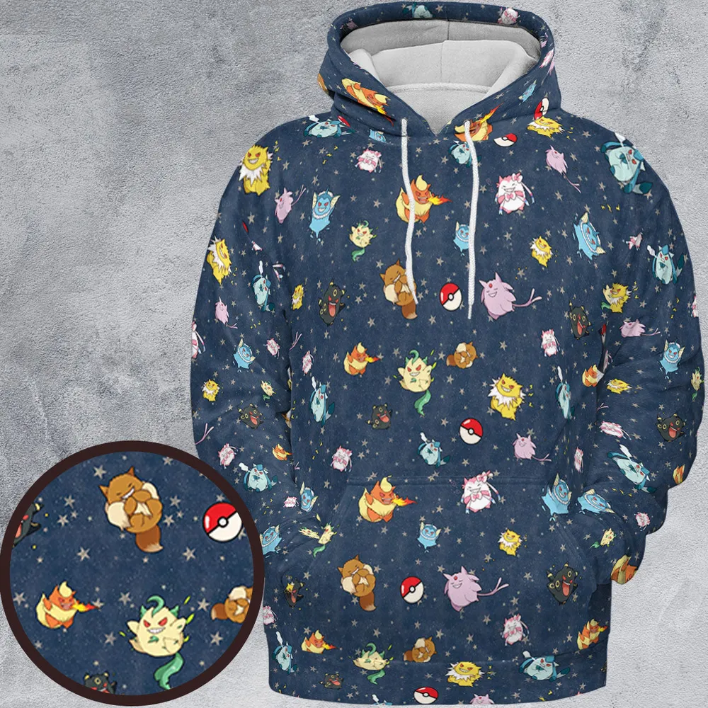 Gengar as Eevee The Eeveelutions Pokemon All-over Print Hoodie - 2