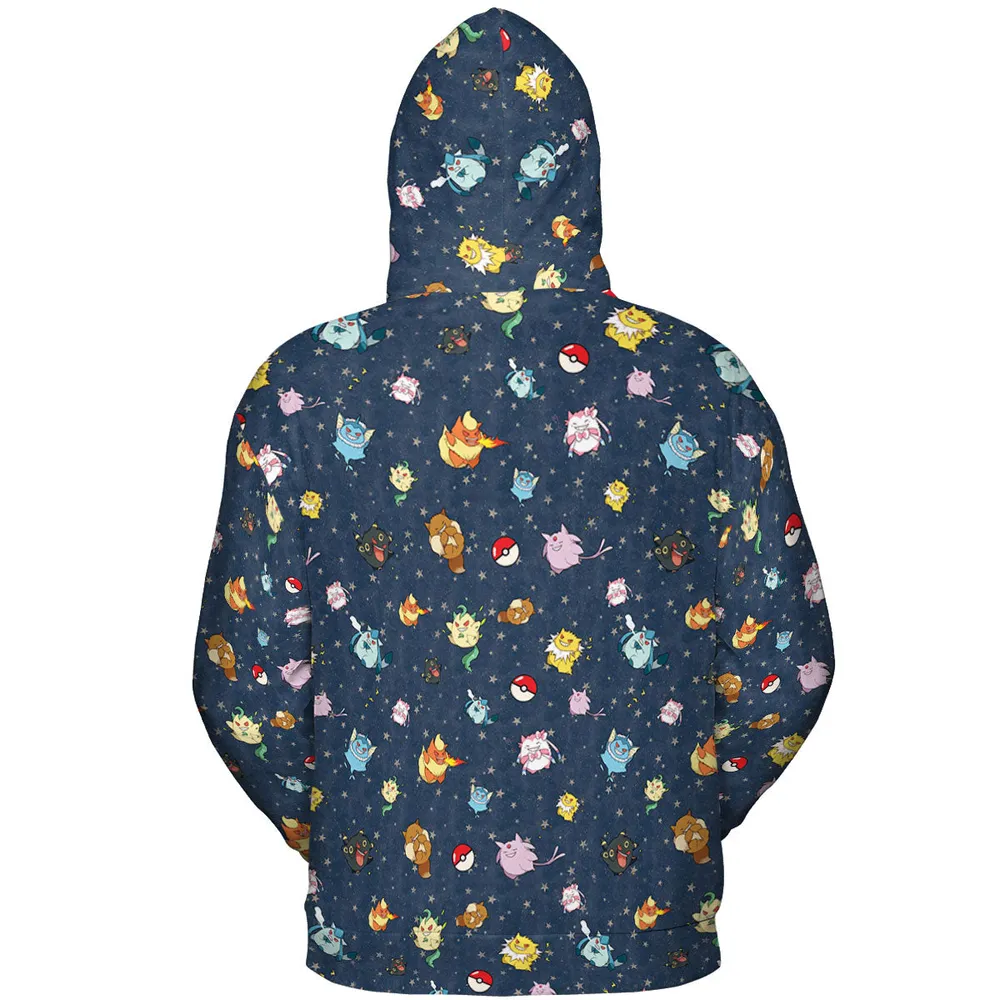 Gengar as Eevee The Eeveelutions Pokemon All-over Print Hoodie - 5