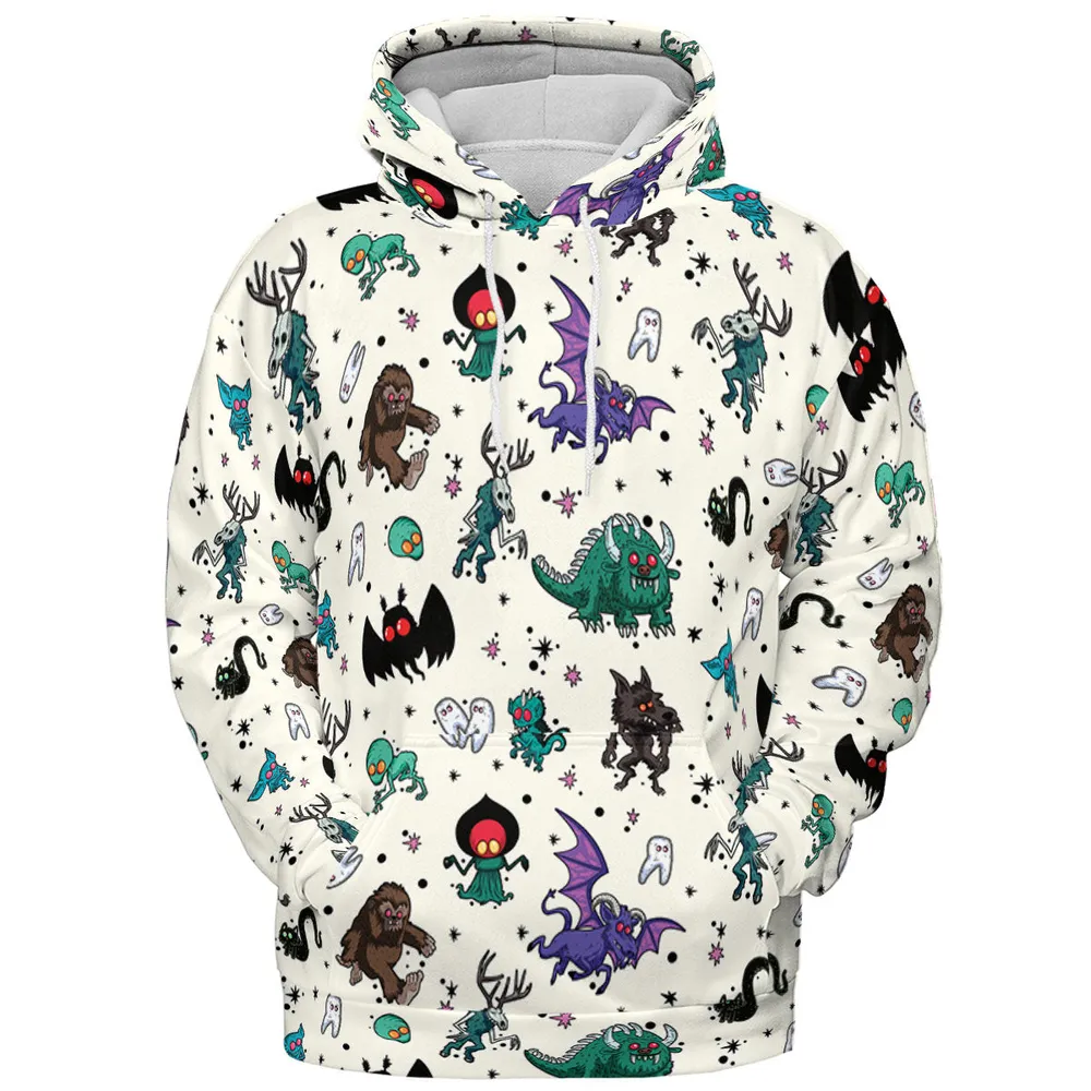 Cryptids of the Americas Cryptozoology Cryptids Monster All-over Print Hoodie - 3
