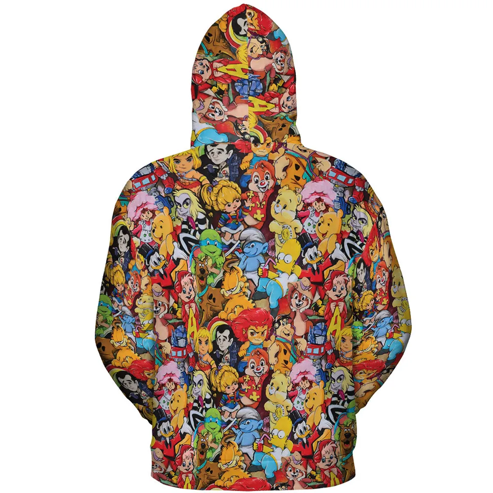 Old Cartoon Characters All-over Print Hoodie - 5