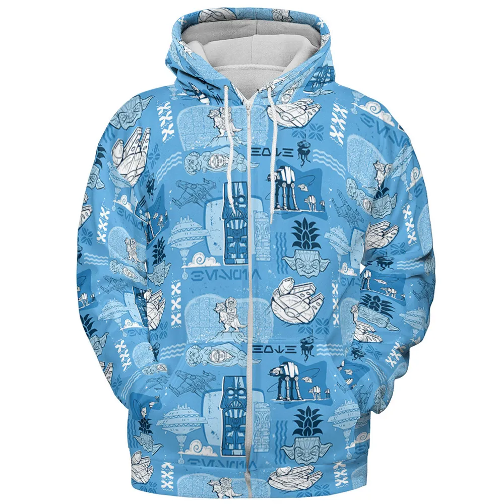 Dark Side Star Wars Tiki Shack All-over Print Hoodie - 4