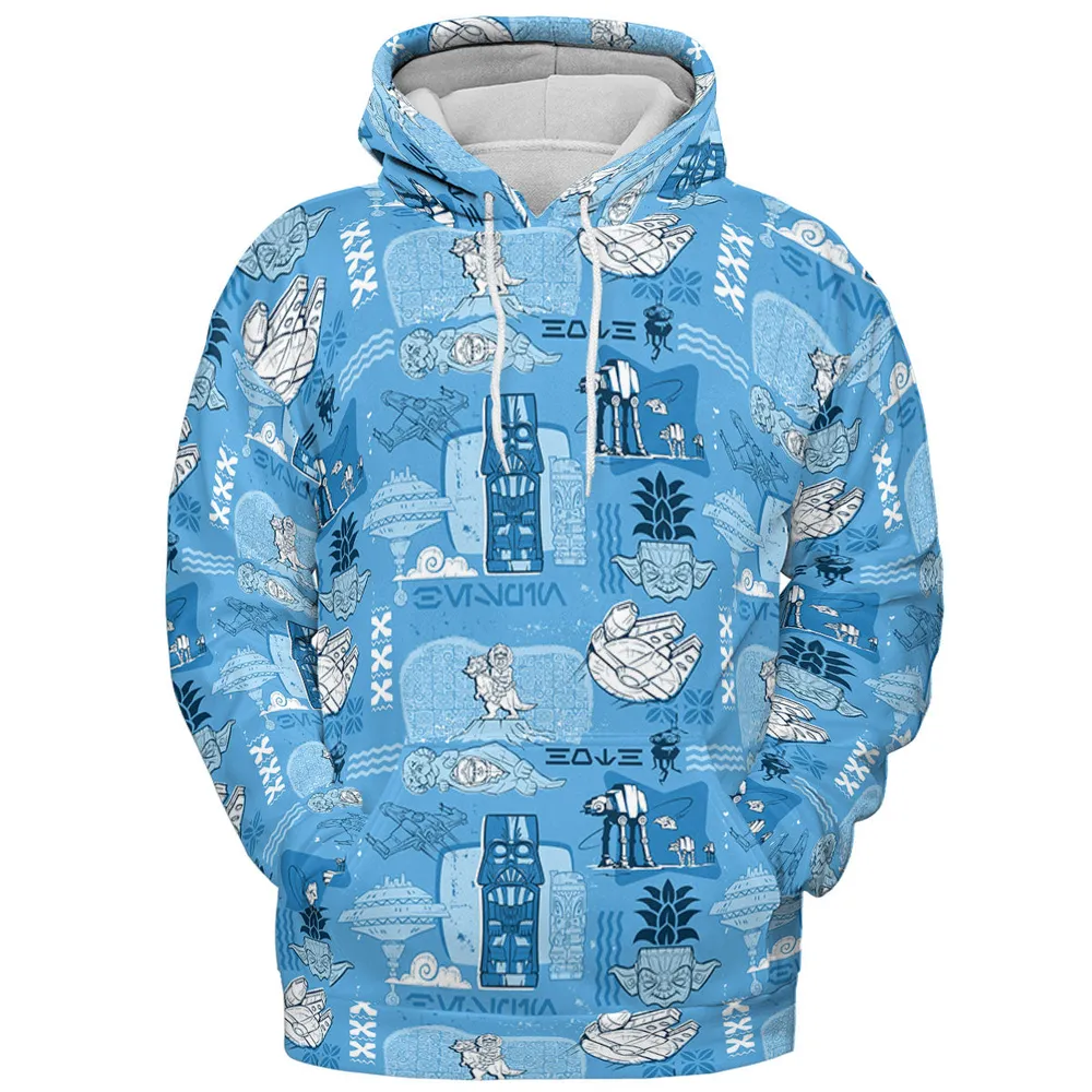 Dark Side Star Wars Tiki Shack All-over Print Hoodie - 3