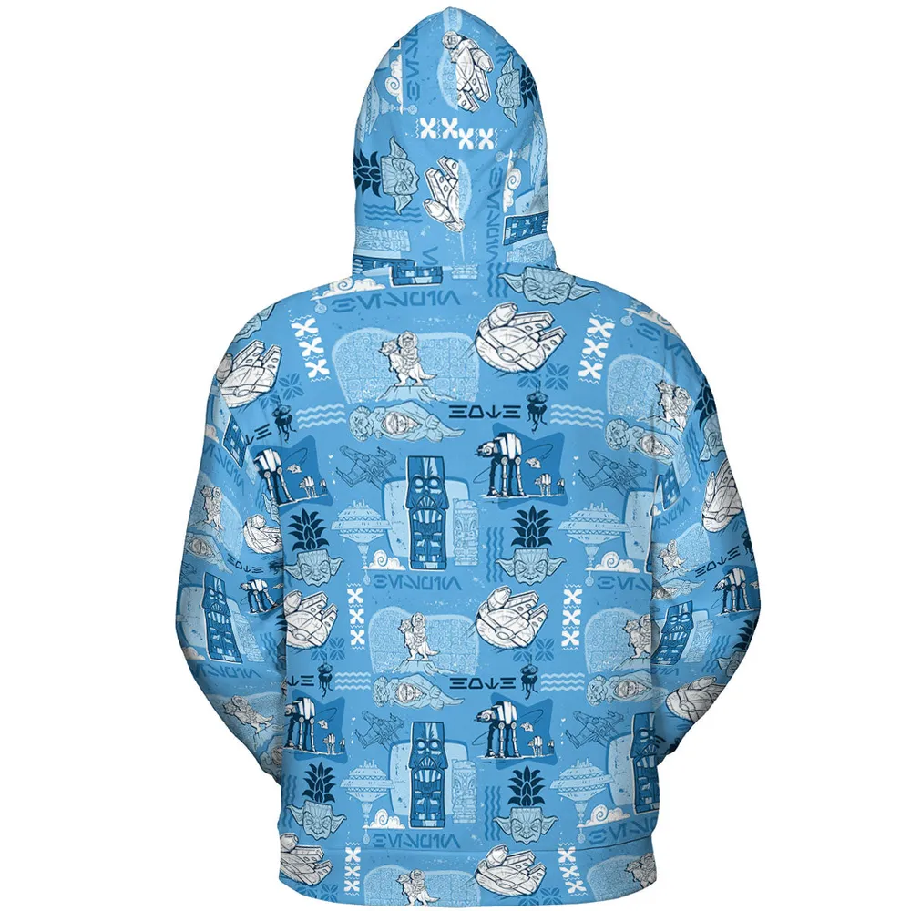 Dark Side Star Wars Tiki Shack All-over Print Hoodie - 5