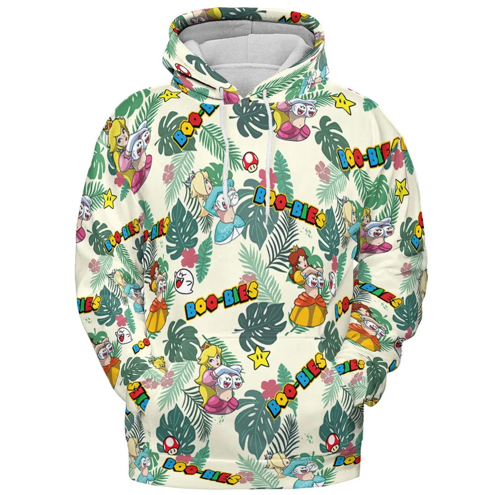 Super Mario Boo-Bies Pattern All-over Print Hoodie - 3