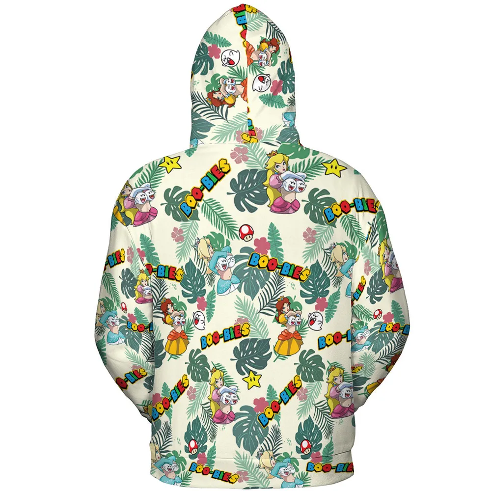 Super Mario Boo-Bies Pattern All-over Print Hoodie - 5